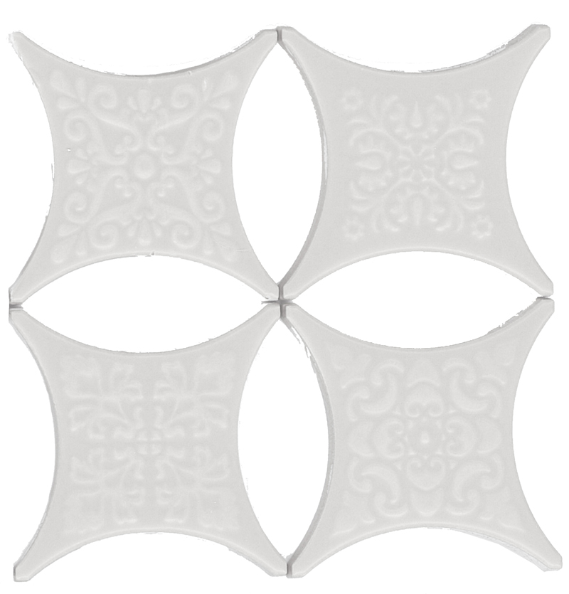 Absolut Keramika Core Estrella Set Blanco Декор